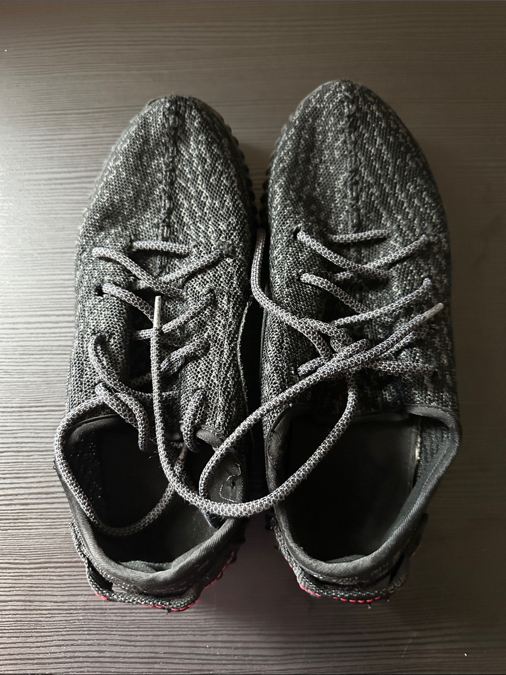 ADIDAS MENS SIZE 7 YZY BOOST 350 PIRATE BLACK